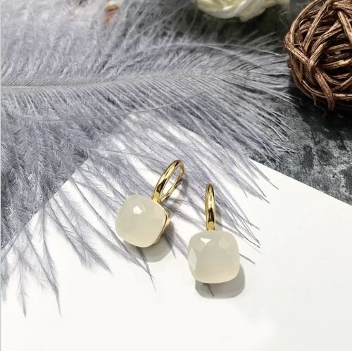 Jozemiek Stone earring White - gold