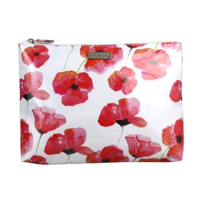Watercolor Poppies extra large flat bag