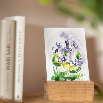 "Violets" watercolor art print