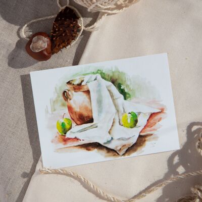 "Still Life" watercolor art print