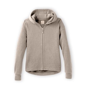 Sweat à Capuche Femme Chanvre Oatmeal Heather XS 1