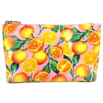 Citrus large luxe cosmetic bag