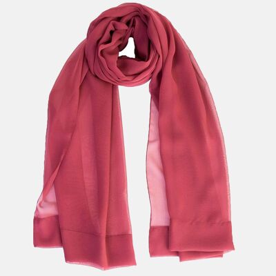 Carmen - Silk Scarf/Shawl - Cranberry