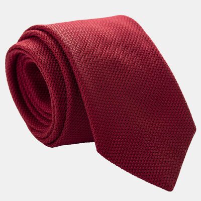 Rosso - Silk Grenadine Tie - XL