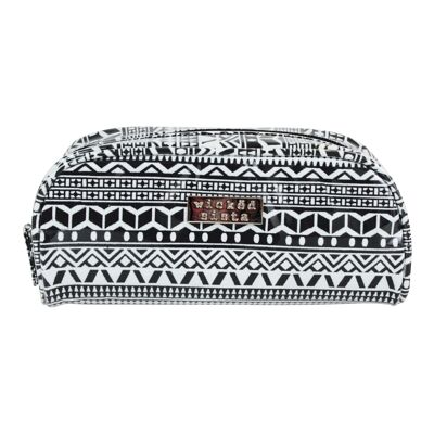 Aztec small round top cosmetic bag