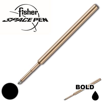 PR4B Recambio original de bolígrafo Fisher Space Pen Black Bold presurizado - Paquete de 5