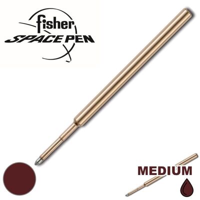 PR5 Burgundy Medium Original Fisher Space Pen Druckmine - Packung mit 5