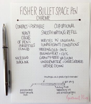 Bullet Space Pen, noir mat avec clip (#400BCL) 8