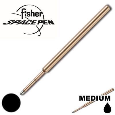 PR4 Black Medium Original Fisher Space Pen Pressurized Refill - Pack of 5