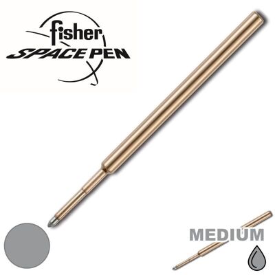 PRSL Silver Medium Original Fisher Space Pen Recharge Pressurisée - Paquet de 5