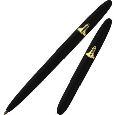 Bullet Space Pen, Matte Black with Space Shuttle Emblem (#600BSH)