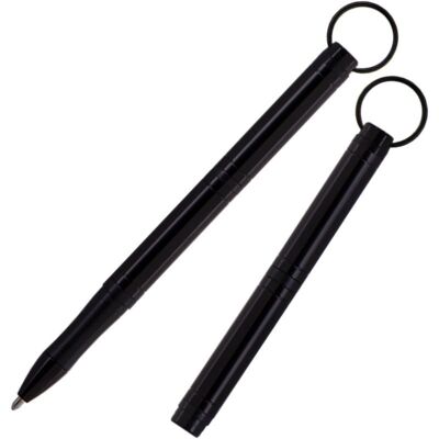 Bolígrafo Backpacker Space Pen, aluminio anodizado negro con llavero (# BP / B)
