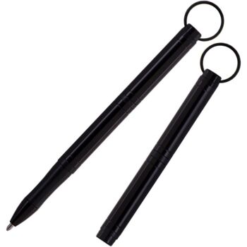 Backpacker Space Pen, aluminium anodisé noir avec porte-clés (#BP/B) 1