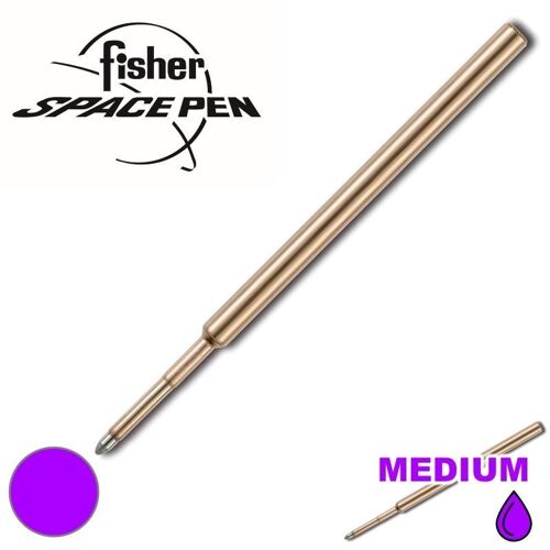 PR6 Purple Medium Original Fisher Space Pen Pressurized Refill - Pack of 5