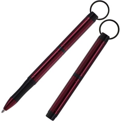 Backpacker Space Pen, aluminium anodisé rouge avec porte-clés (#BP/R)