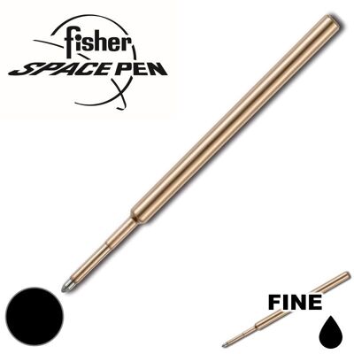 PR4F Recambio Fisher Space Pen Negro Fino Presurizado Original - Paquete de 5