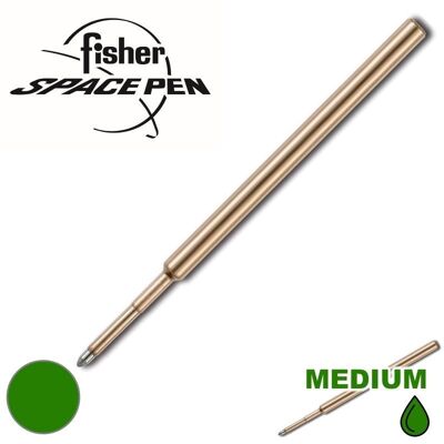 Recambio Fisher Space Pen PR3 Verde Mediano Original Presurizado - Paquete de 5