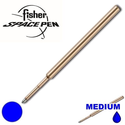 Recambio Presurizado Fisher Space Pen PR1 Azul Mediano Original - Paquete de 5