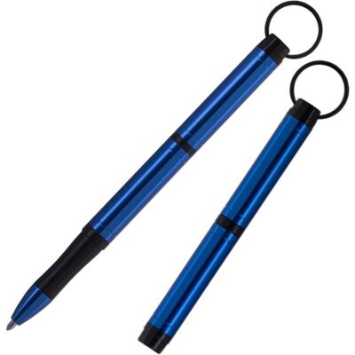 Backpacker Space Pen, blau eloxiertes Aluminium mit Schlüsselanhänger (#BP/BL)