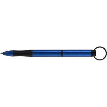 Backpacker Space Pen, aluminium anodisé bleu avec porte-clés (#BP/BL) 2