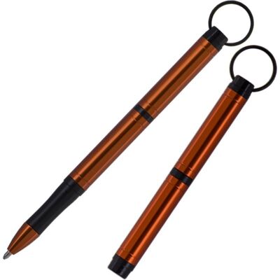 Bolígrafo Backpacker Space Pen, aluminio anodizado naranja con llavero (# BP / O)