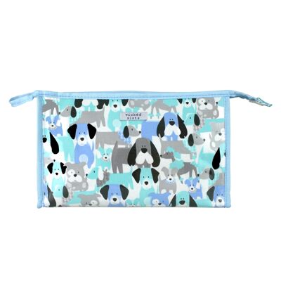 Borsa cosmetica a trapezio con lato morbido Dogs Life