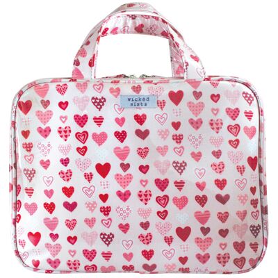 Lots of Love pink large hold all cos bag pink