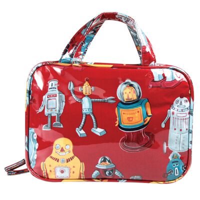 Wicked Mister Robots red medium hold all cosmetic bag