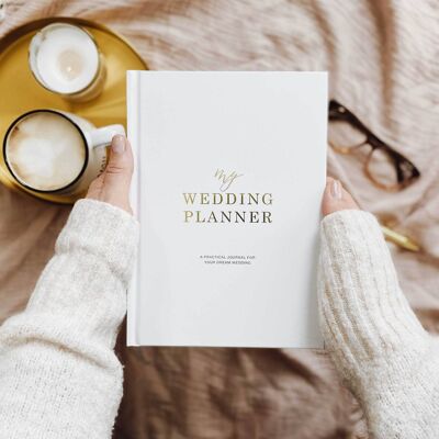 My Wedding Planner, blanco + lámina dorada