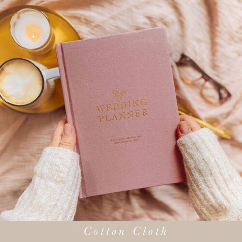 My Wedding Planner, Dusty Pink + Gold Foil (cloth cover)