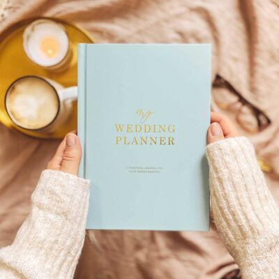 My Wedding Planner, Dusty Blue + Gold Foil