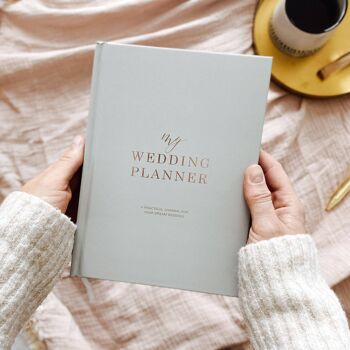My Wedding Planner, Gris + Feuille d'or rose 1