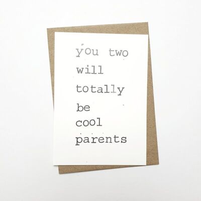Ihr zwei werdet total coole Eltern