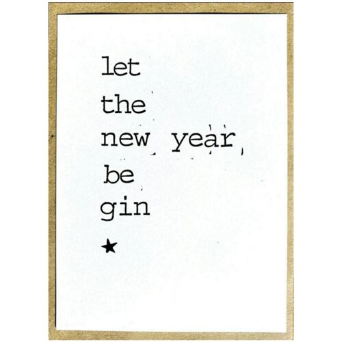Let the new year be gin