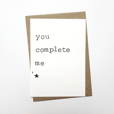 You complete me