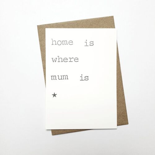 Home is where mum is