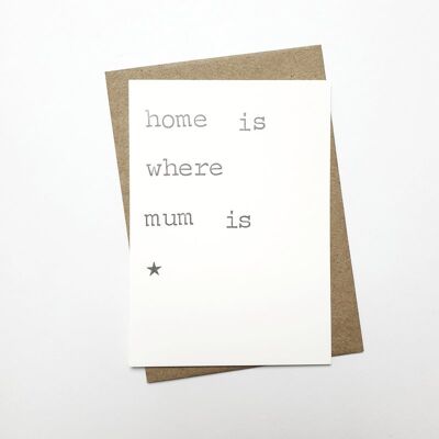 Home is where mum is