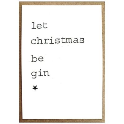 Let Christmas be gin