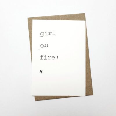 Girl on fire!