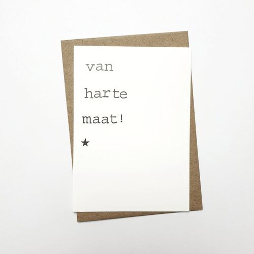 Van harte maat!