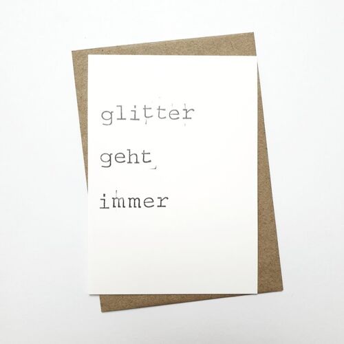 Glitter geht immer