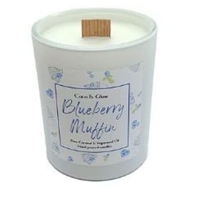 30CL Wood Wick Candle - Blueberry Muffin