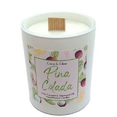 30CL Wood Wick Candle - Pina Colada