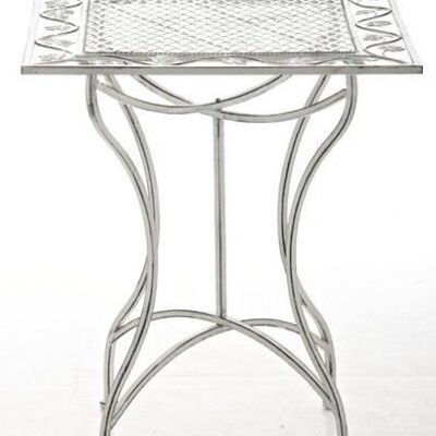 Table d'appoint Liv's Buhamran - Moderne - Blanc - 60 cm x 60 cm x 72 cm