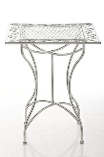 Table d'appoint Liv's Buhamran - Moderne - Blanc - 60 cm x 60 cm x 72 cm 1