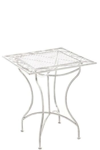 Table d'appoint Liv's Buhamran - Moderne - Blanc - 60 cm x 60 cm x 72 cm 2