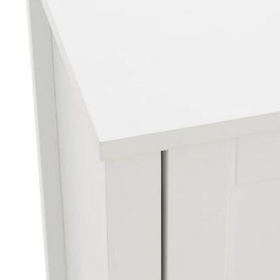 Table d'appoint Liv's Fisklausa - Moderne - Blanc - 58 cm x 28 cm x 80 cm