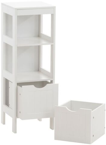 Table d'Appoint Liv's Klyberga - Moderne - Blanc - 30 cm x 30 cm x 89 cm 6