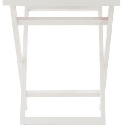 Table d'appoint Liv's Anneneset - Moderne - Blanc - 51 cm x 39 cm x 61 cm