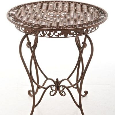 Liv's Barlinda Side Table - Modern - Brown - 68 cm x 68 cm x 73.5 cm